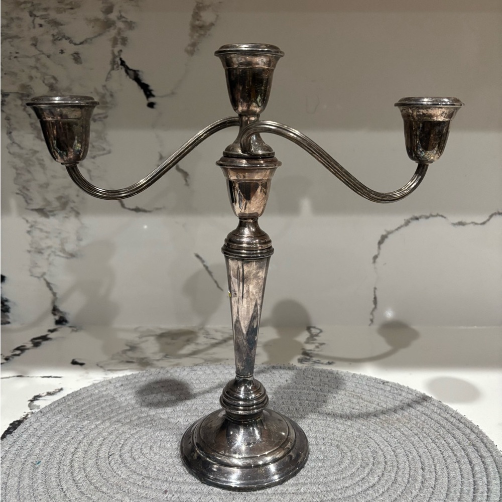 Vintage Gotham silver plate Candelabra.  Elegant